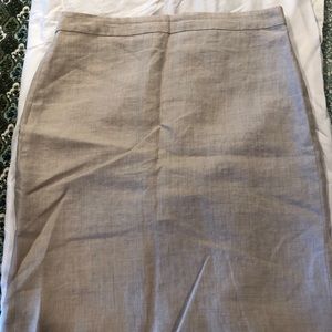 J crew linen skirt